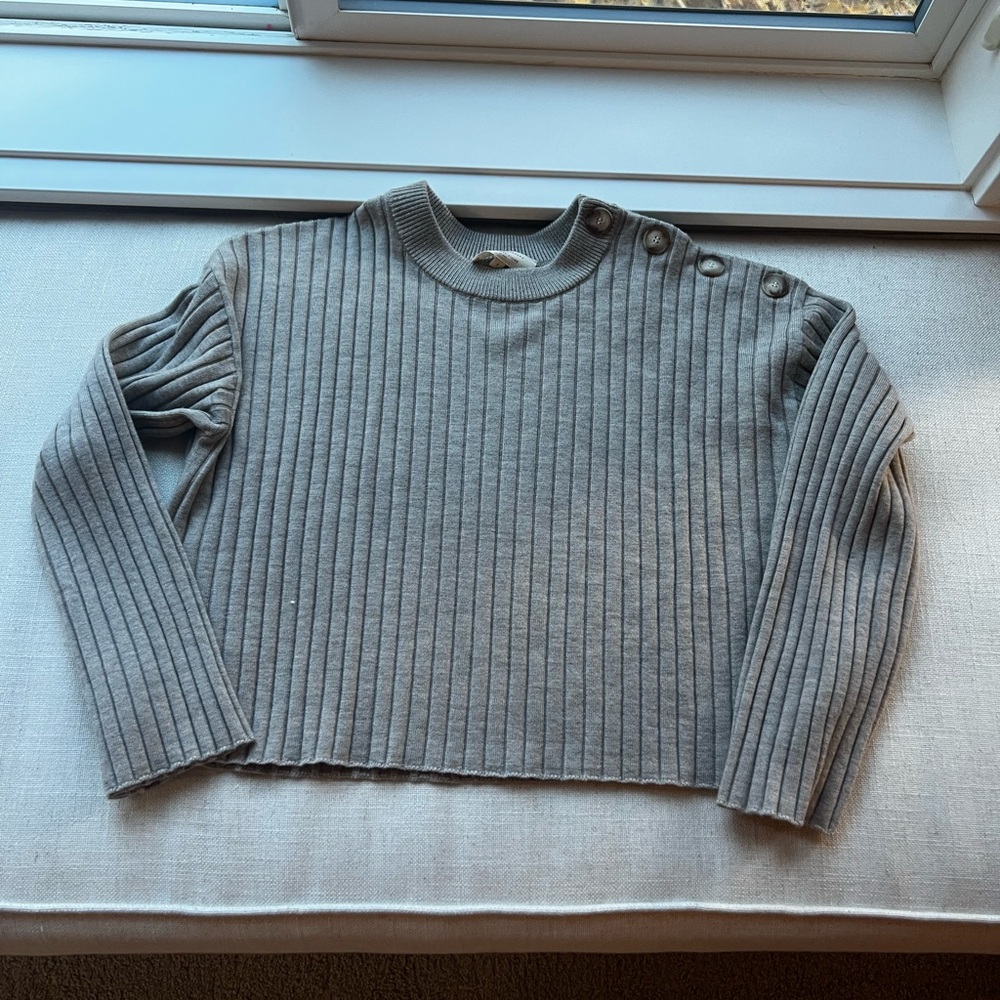 ***La Maille Sezane Maxence Wool
Ribbed Lazare Trousers - Sandstone SET new - Picture 5 of 8